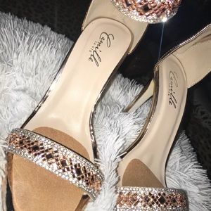 Rose gold heels 7.5